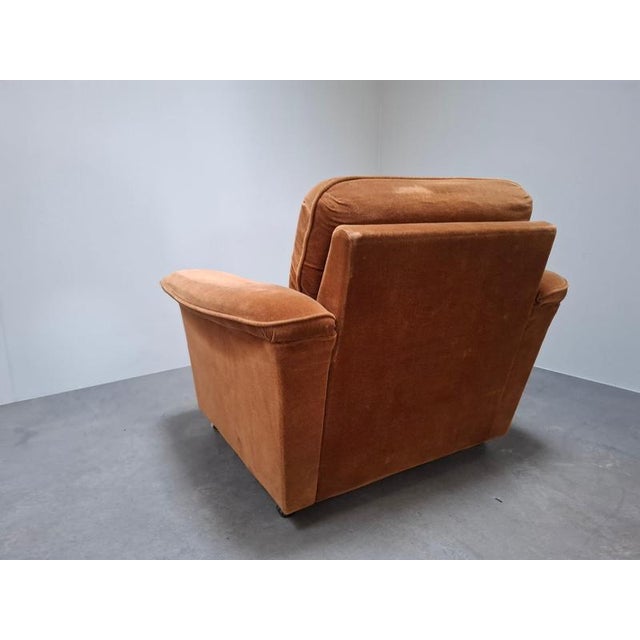 Mid-Century Modern Czech Lounge Armchairs with Rolling Casters, 1970, Set of 2 For Sale - Image 3 of 18