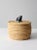 Rustic Vintage Basket With Lid and Carved Stone Handle For Sale - Image 3 of 13