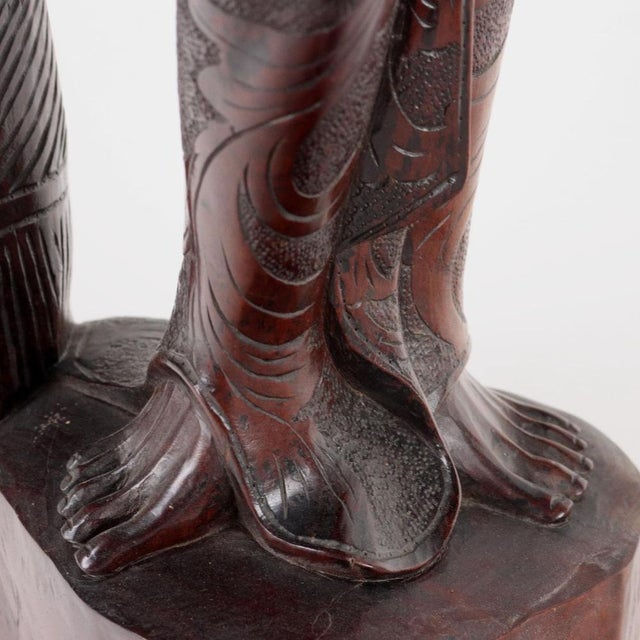 Antique Female Figure in Wood, Indonesia, 20th Century For Sale - Image 10 of 14