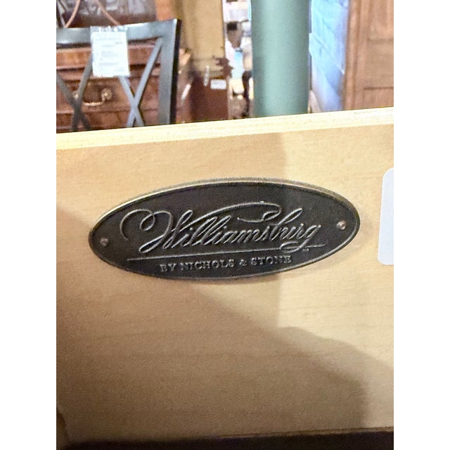 Late 20th Century Nichols & Stone Williamsburg Sideboard With Curved Open Shelving For Sale - Image 12 of 12