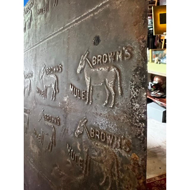 1970s Antique Tobacco Browns Mule Tin For Sale - Image 5 of 6