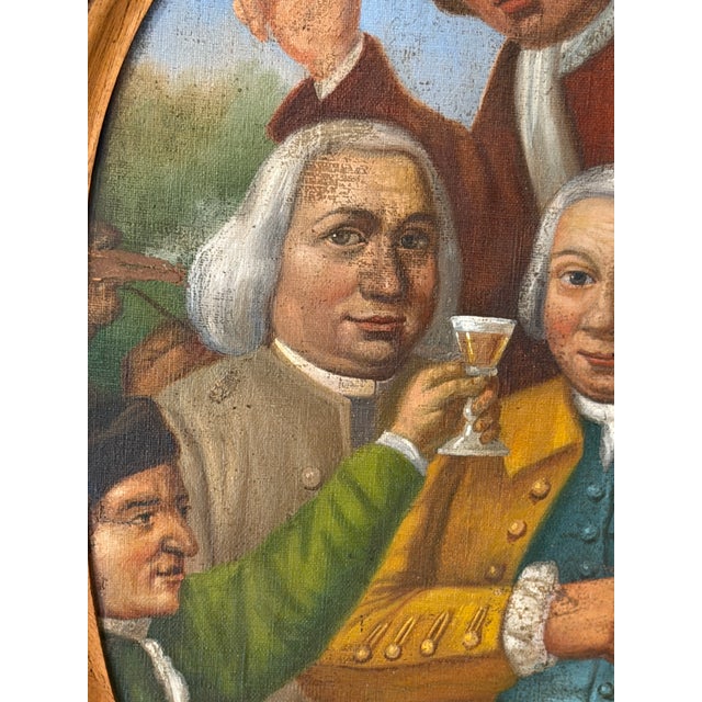 Unknown, Drinkers, 1800s, Oil on Canvas, in Very Good conditions. Designed before 1890