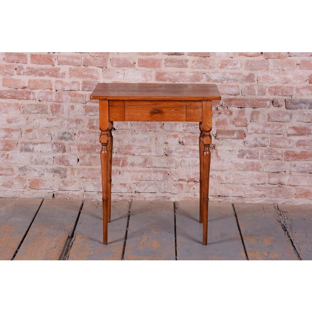 Biedermeier Side Table in Ash and Elm, Czech, 1810s For Sale - Image 3 of 14