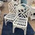 A pair of vintage Chippendale style rattan dining chairs but more bistro sized than a regular rattan dining chair. These...