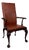 Antique 19th Century English Mahogany Open Armchair with Claw Feet For Sale
