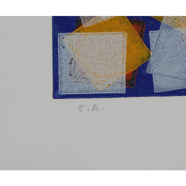 Date: circa 1955 Medium: Relief Print, signed, numbered, and titled in pencil Image Size: 25.5 x 15.5 inches