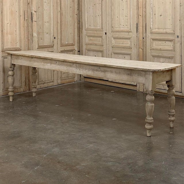 19th Century Stripped English Pine Dining Table For Sale In Dallas - Image 6 of 18