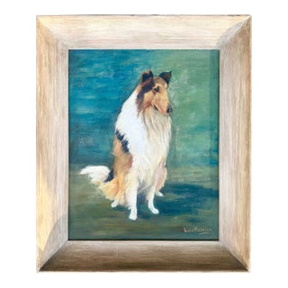 Oil Painting of a Collie For Sale