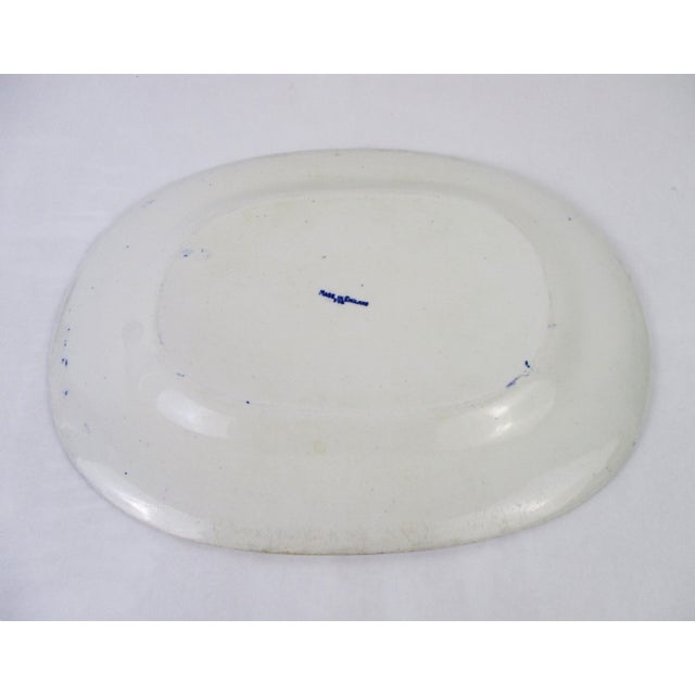 Ceramic Deep Cobalt House of Blue Willow Small Platter Made in England For Sale - Image 7 of 9