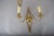 French Brass Wall Sconces with Diamond Backplates, 1960s, Set of 3 For Sale - Image 16 of 18
