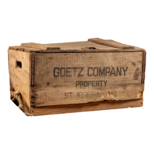 Early 20th Century Goetz Brewing Co. Shipping Crate