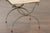 Midcentury French Steel Side Table with Marble Top and Scrolling Supports For Sale - Image 11 of 12