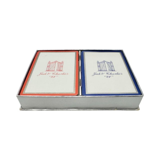The 21 Club Nyc Restaurant Double Deck Playing Cards For Sale - Image 4 of 10