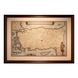 Map of Anatolia, Asia Minor and Aegean from Blaeu, 1642 For Sale