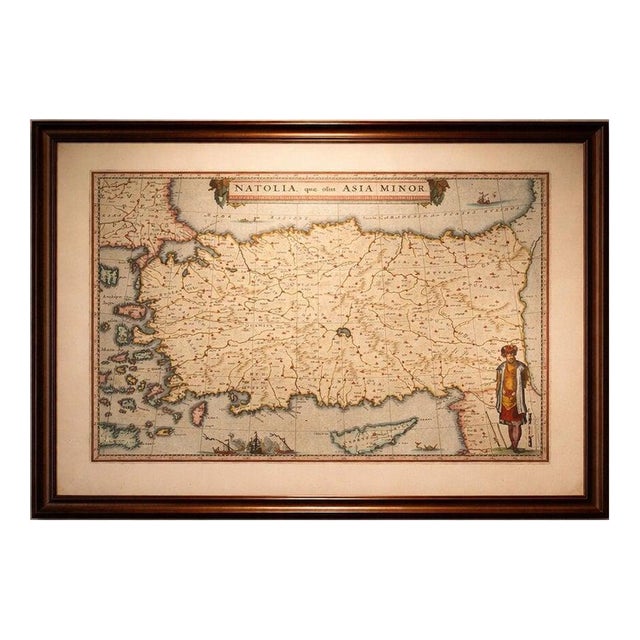 Map of Anatolia, Asia Minor and Aegean from Blaeu, 1642 For Sale