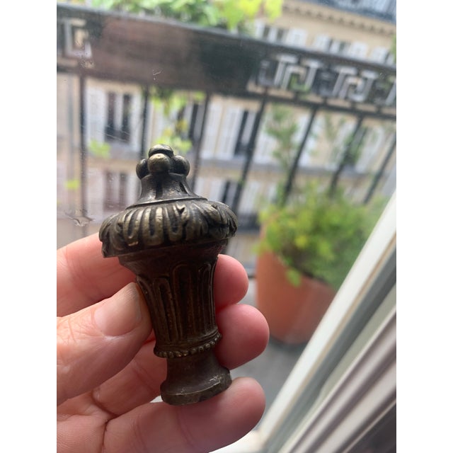 Late 19th Century Antique French Bronze Architectural Lamp Finial For Sale - Image 5 of 5