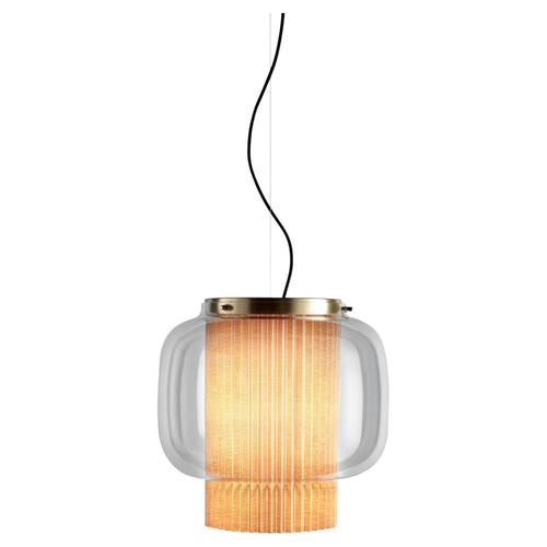Golden Matte Beige Textile Glass Manila T GR Lamp by Sebastian Herkner For Sale - Image 6 of 6
