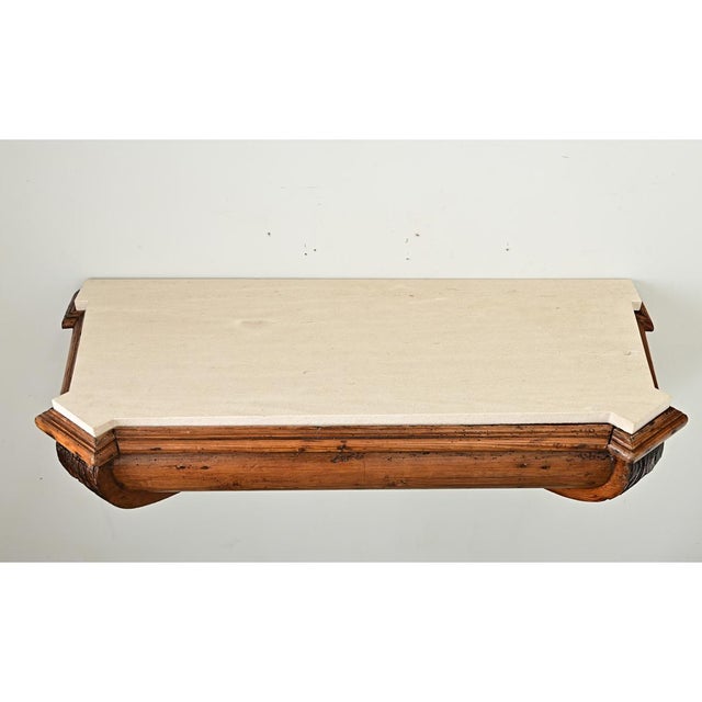 Portuguese Pair of 18th Century Pine Altar Consoles For Sale - Image 4 of 16