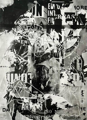 David Salle, David Salle Photogravure Heliogravure "Lucky" Pictures Generation Signed Print, 1992