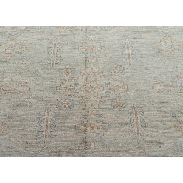 Oushak Square Rug 7'10" x 8'3" For Sale - Image 4 of 8