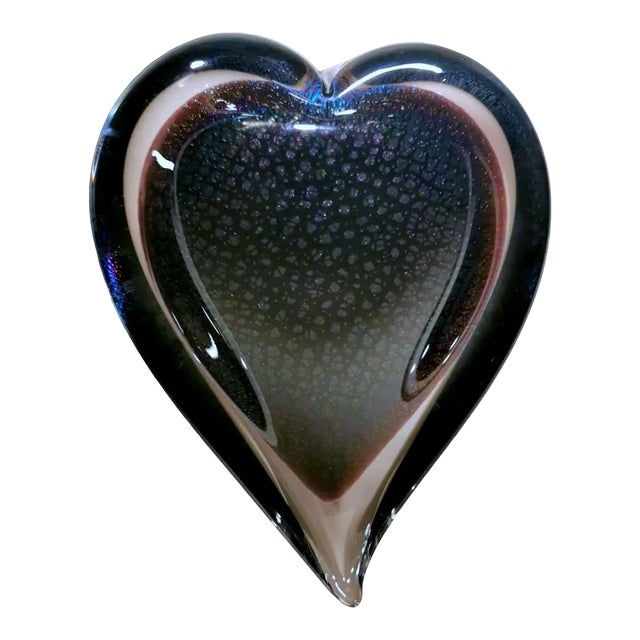 Vintage Fm Konstglas Ronneby Sweden Ashtray "Vetro Sommerso" For Sale