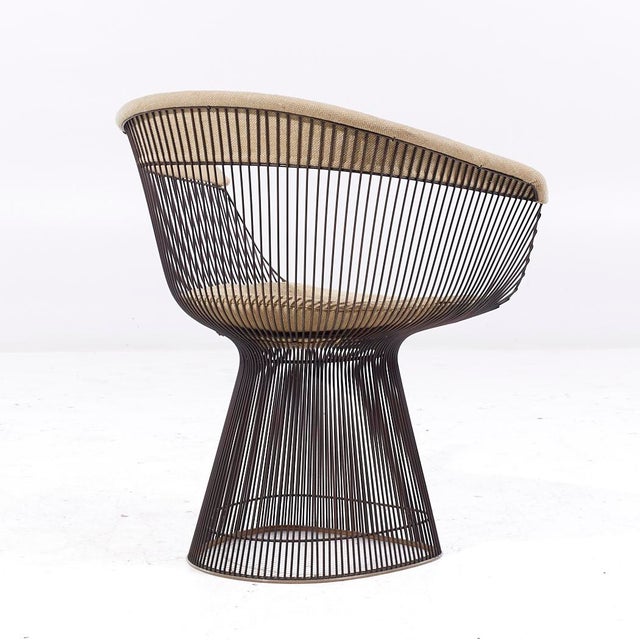 Bronze Warren Platner for Knoll Mid Century Bronze Dining Chair For Sale - Image 8 of 10