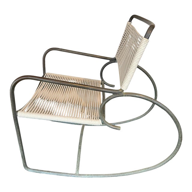 1960s Brown Jordan Bronze Rocker For Sale