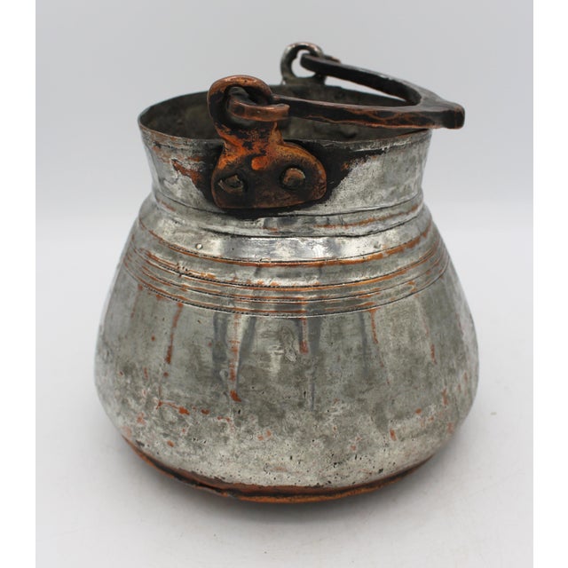 Mid-late 19th century tinned copper cooking or yogurt pot from Eastern Turkey. Of unusually good design with panelled...
