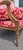 Wood Fine 1950s Hollywood Style Velvet Settee For Sale - Image 7 of 11