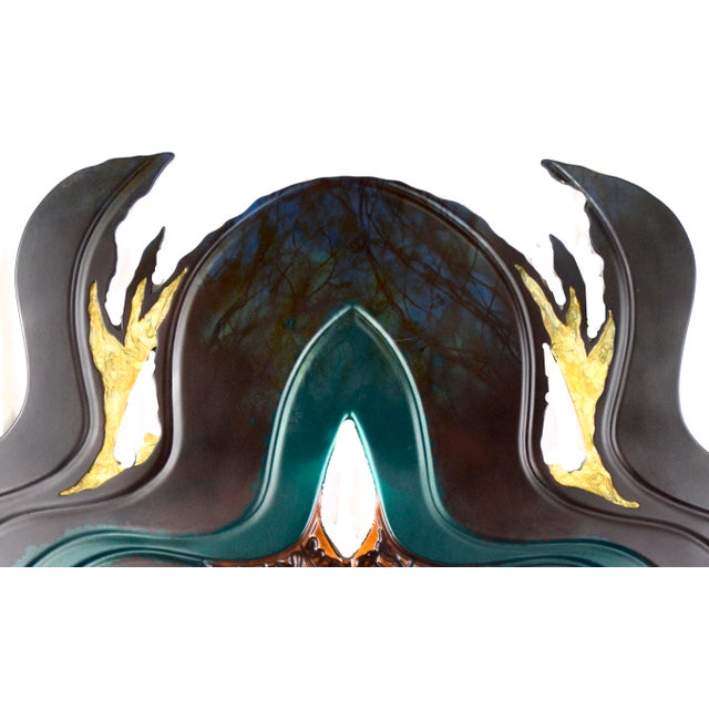 Wood 1980s Scarab Totem Abstract New Age Surreal Sculpture by Mickey Kane For Sale - Image 7 of 10