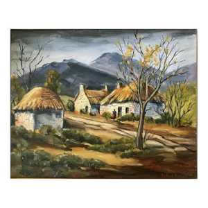 Mid 20th Century Bundalloch, Scotland Landscape Oil Painting by Clifford Holmes