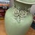 Ceramic Green Vase with Botanical Theme Handles & Scalloped Top For Sale - Image 7 of 10