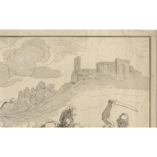 Black Heroic Roman Battle Scene, 1804, Paper For Sale - Image 8 of 9