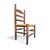 Brown Vintage Provicial Ladderback Children's Chairs with Rush Seat, 1930s, Set of 3 For Sale - Image 8 of 18