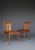 Rare side chairs in teak wood. Circa 1930s. Literature: De Zwaarte van de Materie; Het architectonisch werk van...