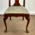 American 1980s Vintage Hollywood Regency Mahogany Queen Anne Side Chair For Sale - Image 3 of 11