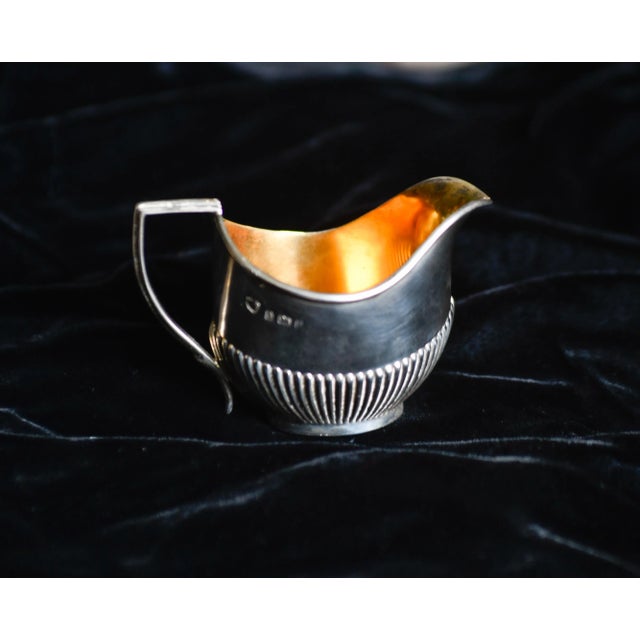 Silver 1903 Antique Williams Birmingham Sterling Silver Creamer Hallmarked 925 For Sale - Image 8 of 8