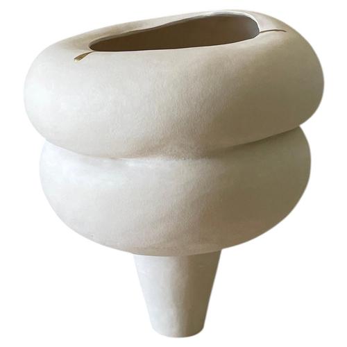 Ceramic Modder Breaking Patterns Ceramic Sculpture by Françoise Jeffrey For Sale - Image 7 of 7