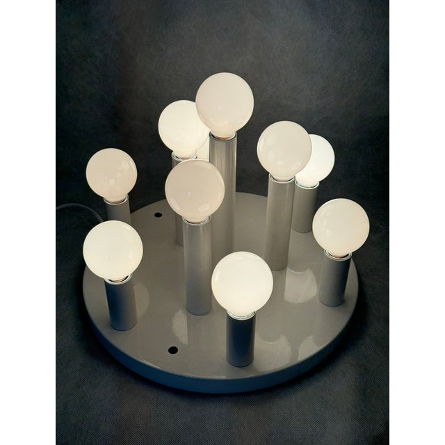 Vintage 8-Light Ceiling Lamp from Sölken Leuchten, Germany, 1970s For Sale - Image 9 of 10
