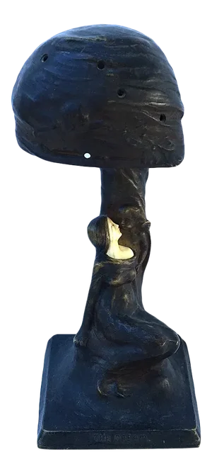 Peter Tereszczuk [1875-1963] Austrian Sculptor Bronze and Ivory Lamp”the Dream” Circa1900