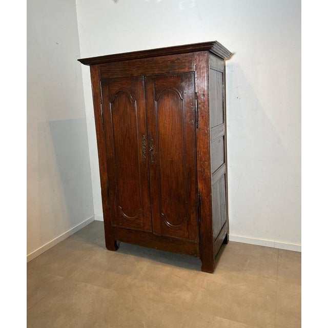 Antique Rustic Wardrobe in Oak For Sale - Image 5 of 6