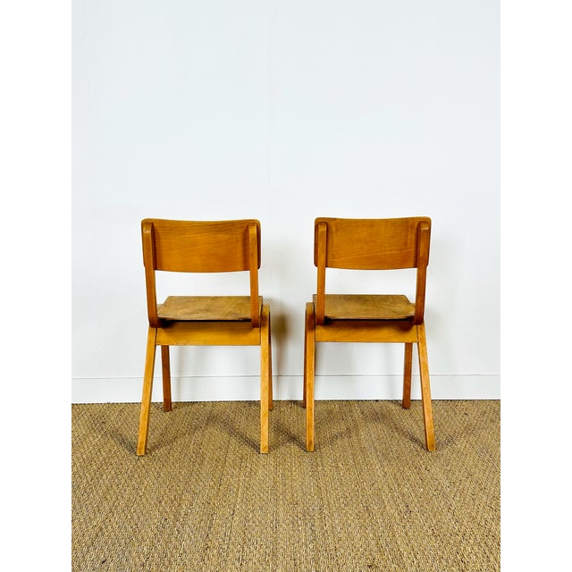 Vintage Bentwood School Chairs, 1950s, Set of 2 For Sale - Image 6 of 18