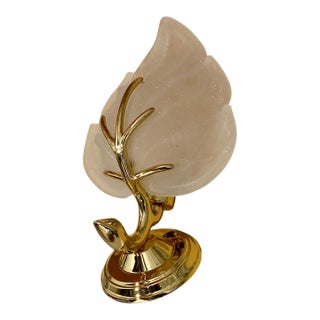 Late 19th Century Aomuo Modern\Art Deco Leaf Design Bathroom Solid Brass Wall Sconce For Sale