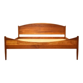 Solid Cherry King Platform Bed For Sale