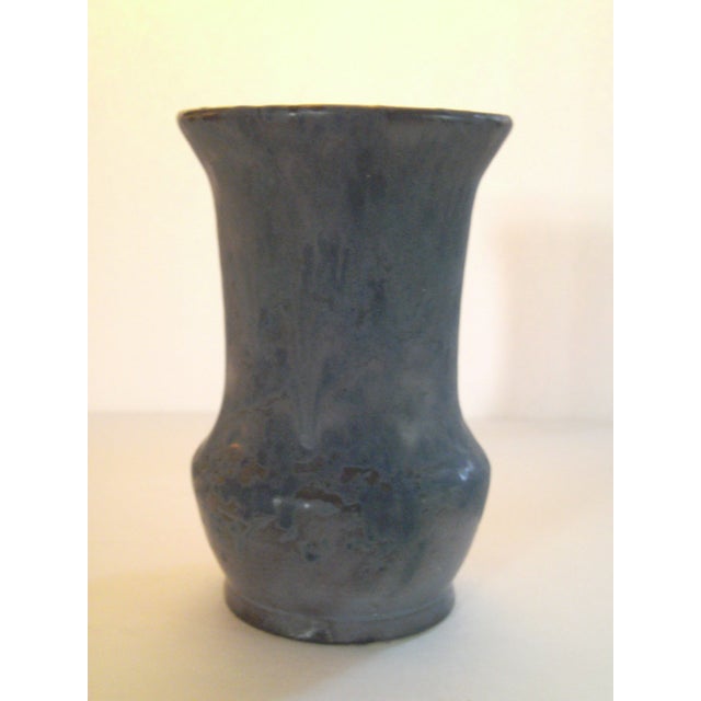 Roseville National Pottery Black Vase Chairish
