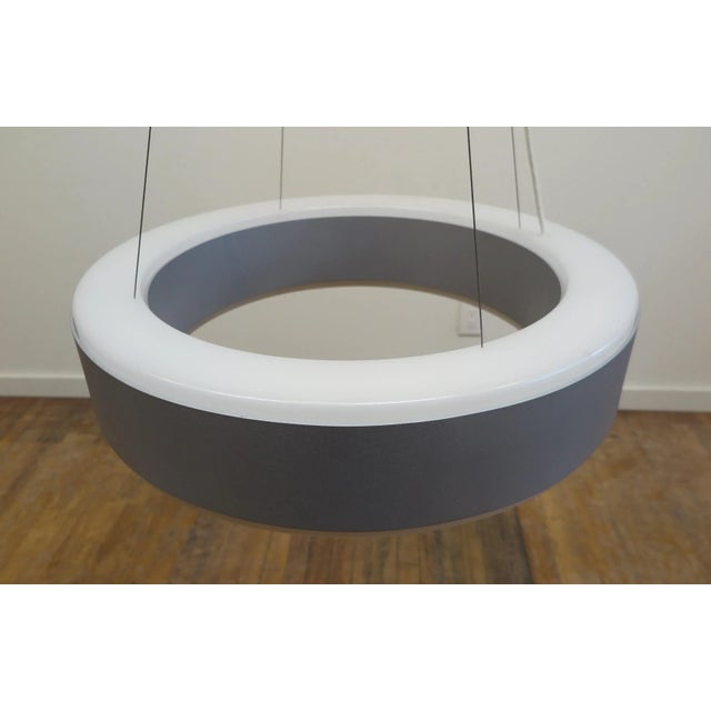 Gray Halo Pendant Light For Sale - Image 8 of 13