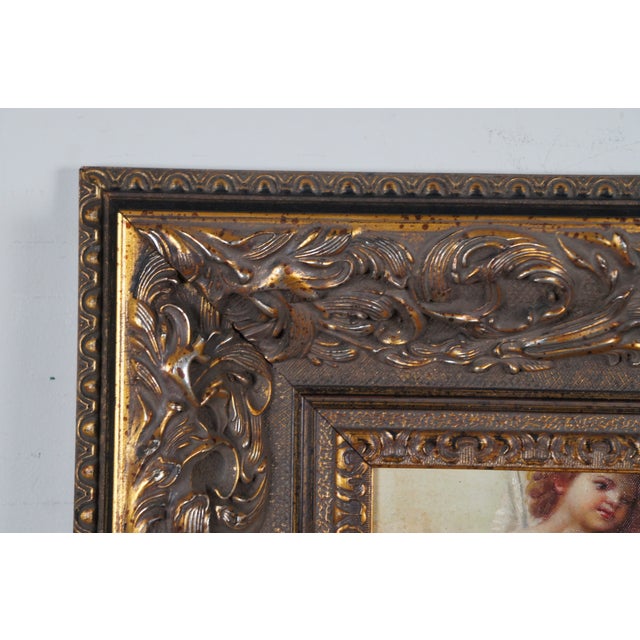 French Neoclassical Les Avances l'Amour Oil Painting After Guillaume Seignac 29" For Sale - Image 6 of 10