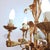 Vintage Hollywood Regency Florentine Five-Arm Metal Chandelier with Porcelain Flowers, 1970s For Sale - Image 16 of 18