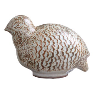 Partridge with Grey-Brown Glaze from Dagnæs Keramik, 1950s For Sale
