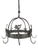 Late 18th Century Wrought Iron Speckkrone Kitchen Crown For Sale